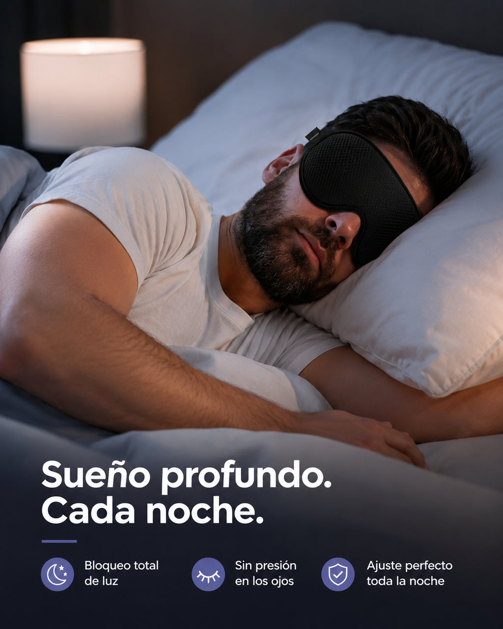 Antifaz 3D para Dormir sin Presión en los Ojos